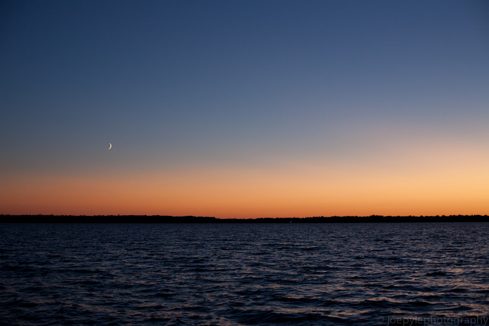 Sunset over Woman Lake